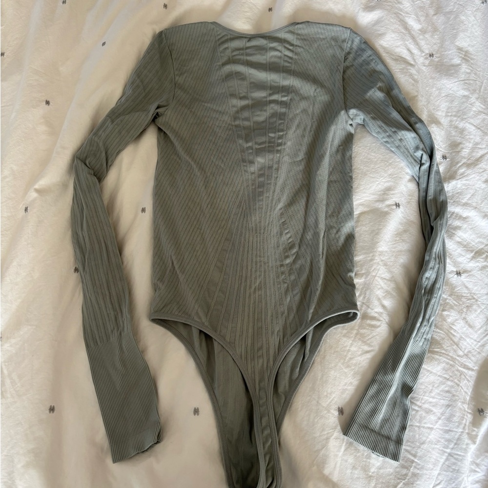 Free People Light Gray Bodysuit - Picture 7 of 9